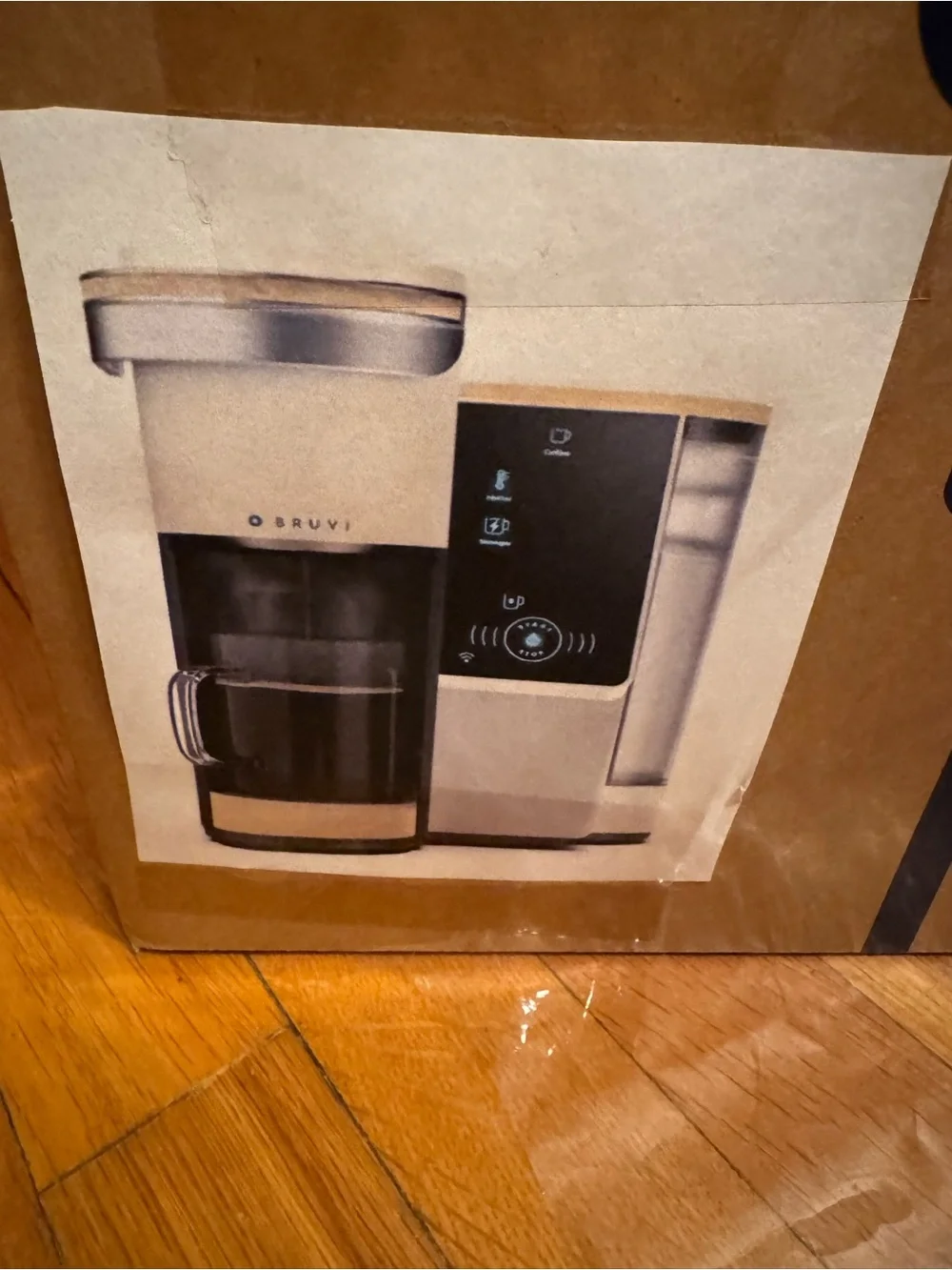 Bruvi Single-Serve Coffee Maker - Cream/Beige